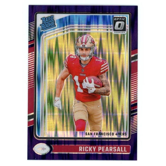 NFL 2024 Panini Donruss Optic Football Purple Shock Ricky Pearsall #284 [Rated Rookie]