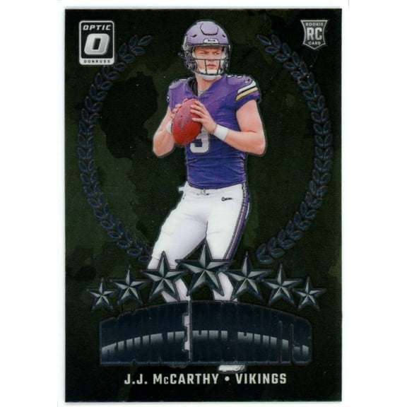 NFL 2024 Panini Donruss Optic Football Rookie Recruits J.J. McCarthy #11 (Rookie)