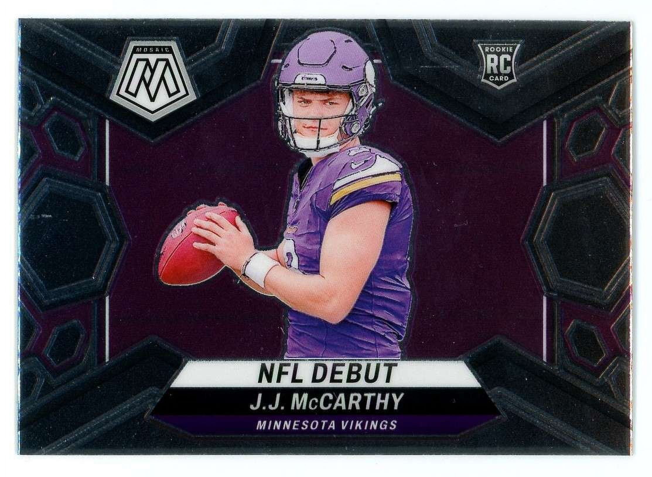 【レア　未開封】NFL　マクファーレン　2pack　★マニングブラザーズ★ NFL 2024 Panini Mosaic Football Debut J.J. McCarthy #275 (Rookie