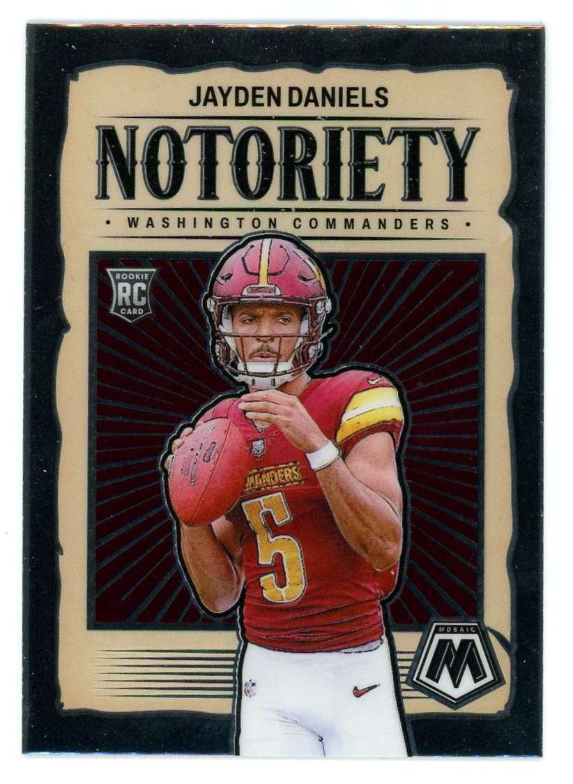 NFL 2024 Panini Mosaic Football Notoriety Jayden Daniels #19