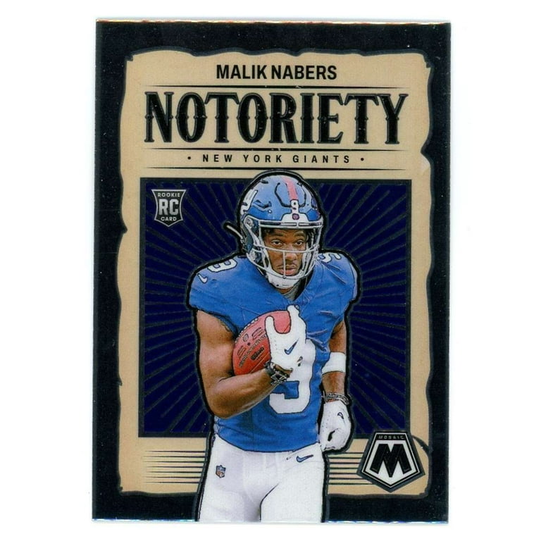 NFL 2024 Panini Mosaic Football Notoriety Malik Nabers #23 (Rookie