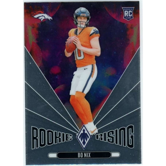 NFL 2024 Panini Phoenix Football Rookie Rising Bo Nix RR-BNX (Rookie)