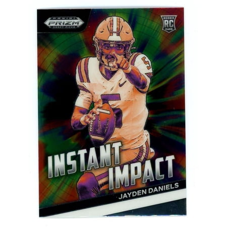 NFL 2024 Panini Prizm Draft Picks Instant Impact Jayden Daniels II-JD (Rookie)