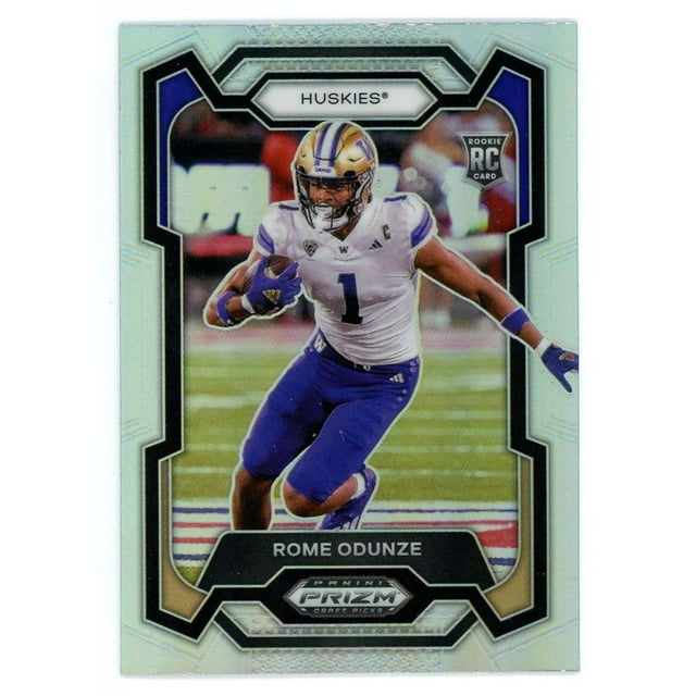 NFL 2024 Panini Prizm Draft Picks Silver Rome Odunze 111 (Rookie