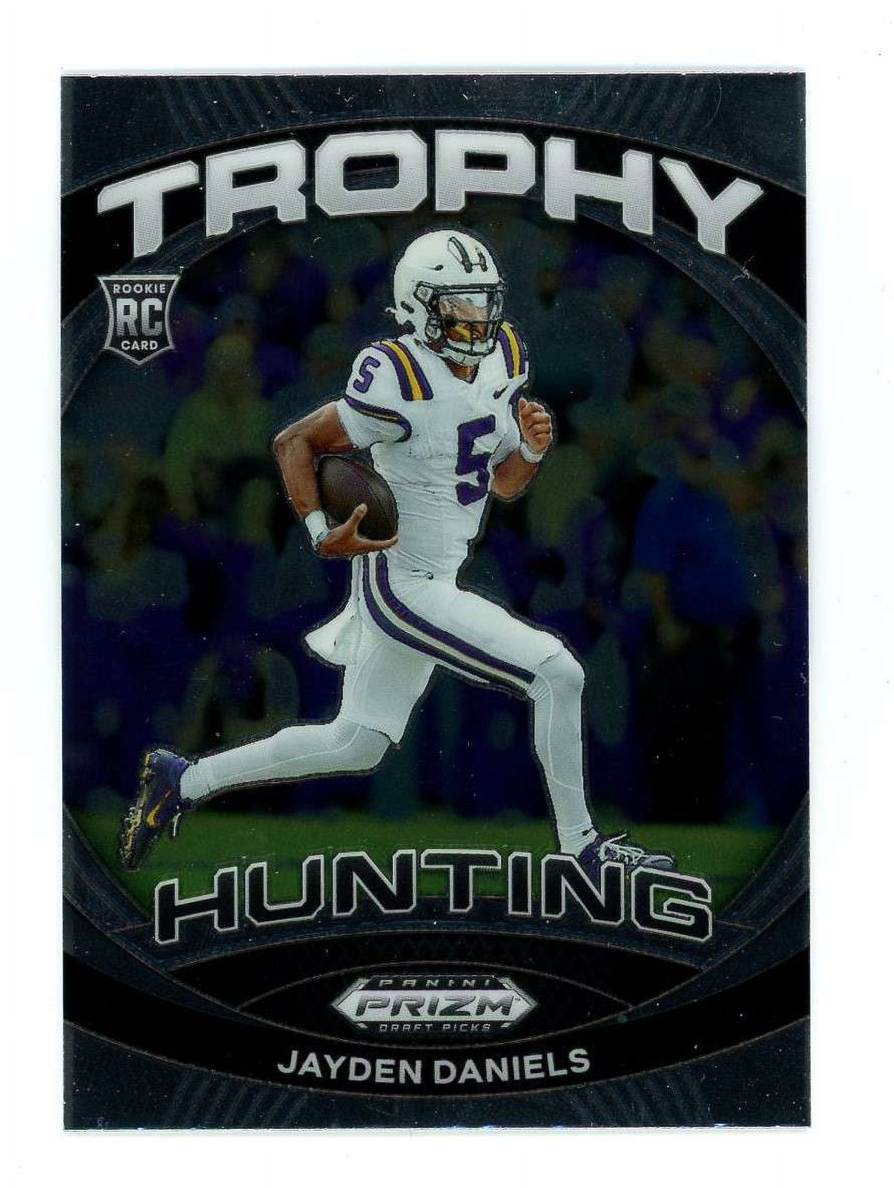 NFL 2024 Panini Prizm Draft Picks Trophy Hunting Jayden Daniels THJDS
