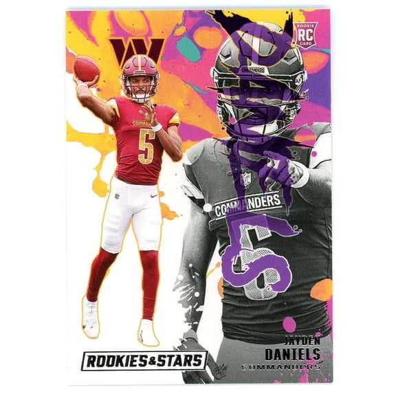 NFL 2024 Panini Rookies & Stars Football Rookie Exclusive Jayden Daniels RE-JDS (Rookie)