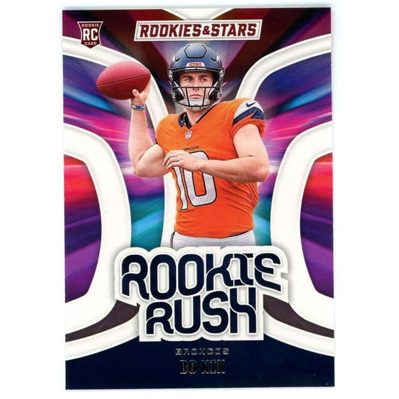 NFL 2024 Panini Rookies & Stars Football Rookie Rush Bo Nix RR-BNX (Rookie)