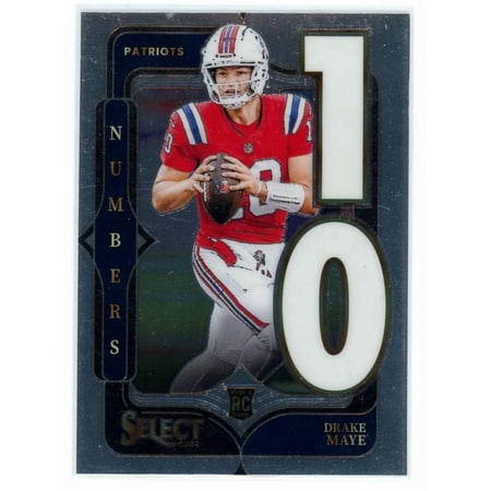 NFL 2024 Panini Select Football Numbers Drake Maye #20 [Rookie]