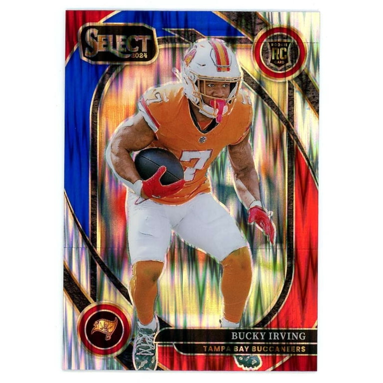 NFL 2024 Panini Select Football Red & Blue Shock Prizm Club Level