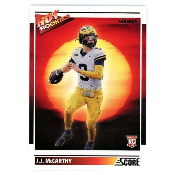 NFL 2024 Score Football Hot Rookies J.J. McCarthy #11 (Rookie)