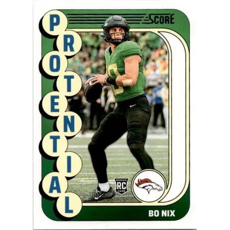 NFL 2024 Score Football Protential Bo Nix #11 (Rookie)