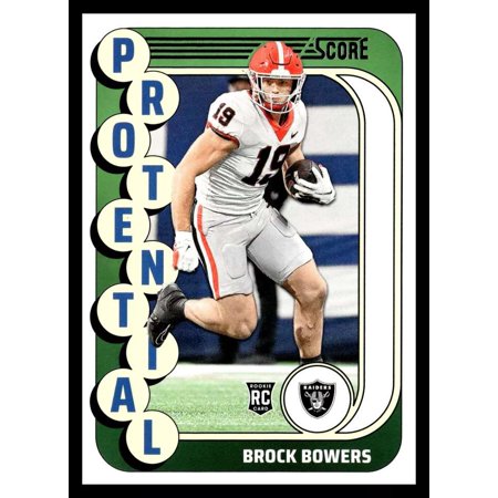 NFL 2024 Score Football Protential Brock Bowers #19 (Rookie)