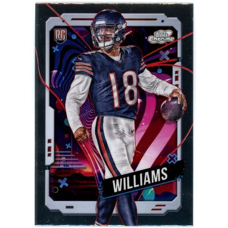 NFL 2024 Topps Chrome Cosmic Football Caleb Williams #118 (Rookie)