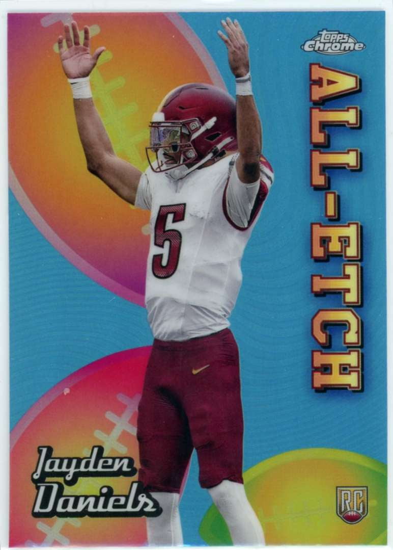 NFL 2024 Topps Chrome Football All Etch Refractor Jayden Daniels
