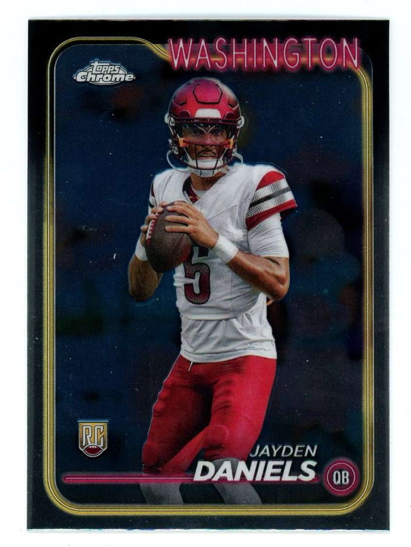 NFL 2024 Topps Chrome Football Base Jayden Daniels #201 (Rookie
