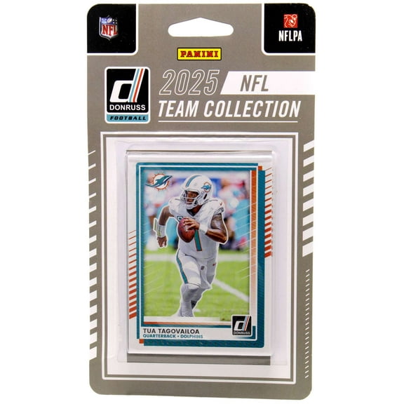 NFL 2025 Donruss Football Miami Dolphins Trading Card Team Set