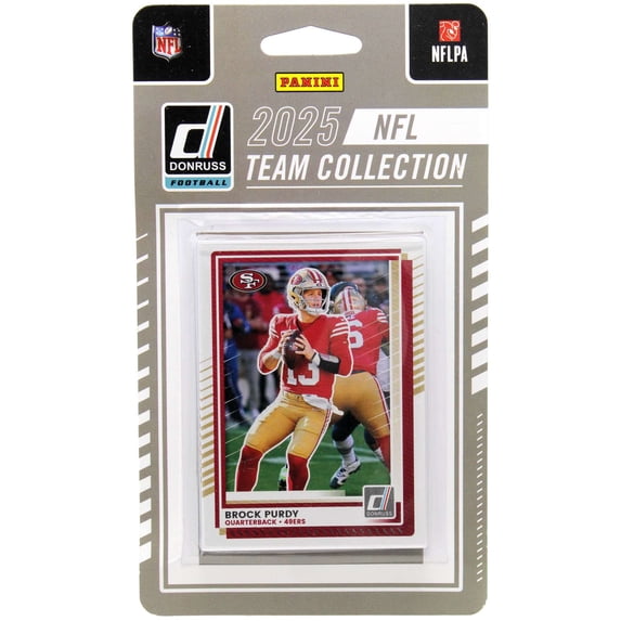 NFL 2025 Donruss Football San Francisco 49ers Trading Card Team Set
