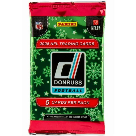 NFL 2025 Donruss Football Trading Card COLLECTOR Pack (5 Cards)