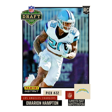NFL 2025 Instant Draft Night Football Omarion Hampton #14 (Rookie)