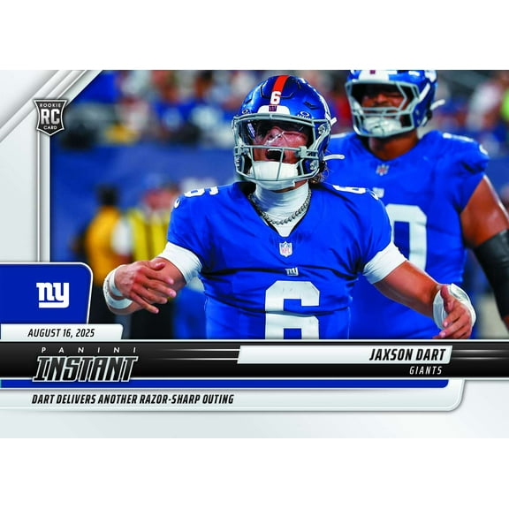 NFL 2025 Instant Football  Jaxson Dart #33 [Rookie]