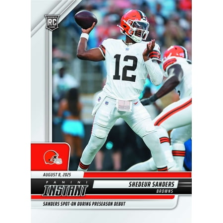 NFL 2025 Instant Football Shedeur Sanders #11 [Rookie]