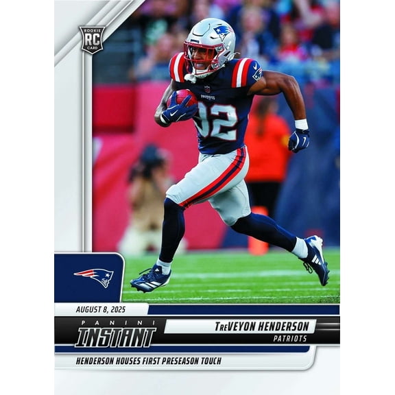 NFL 2025 Panini Instant Football  TreVeyon Henderson #12 [Rookie]