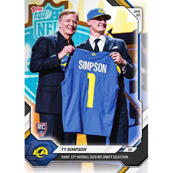 NFL 2026 NOW Football  Ty Simpson TSIM [Rookie]