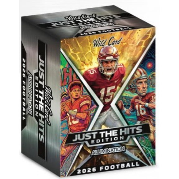 NFL Allumination 2026 Just the Hits Football Trading Card HOBBY JUMBO Box (5 Packs + 1 Mammoth)