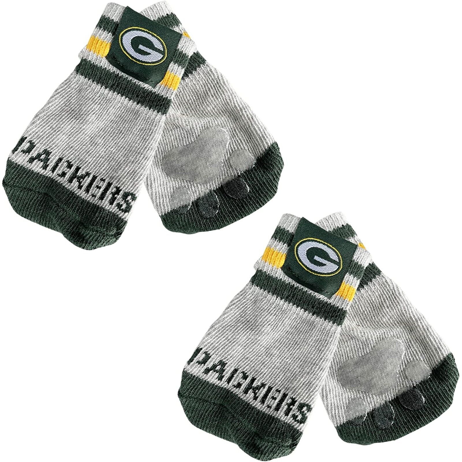 NFL Anti Slip Dog Socks with Elastic Ribbed Top Indoor/Outdoor Paw Protection