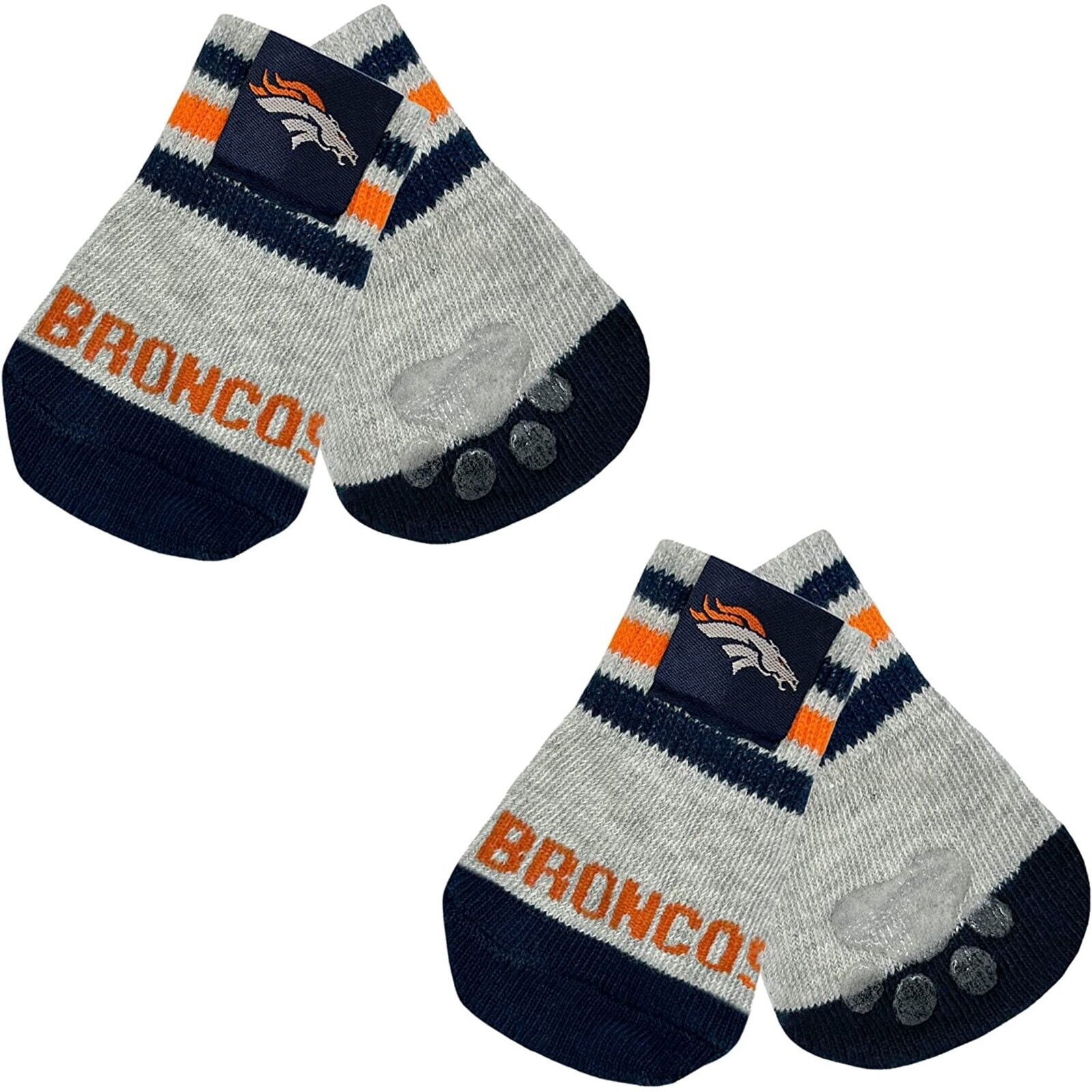 NFL Anti Slip Dog Socks with Elastic Ribbed Top Indoor/Outdoor Paw Protection
