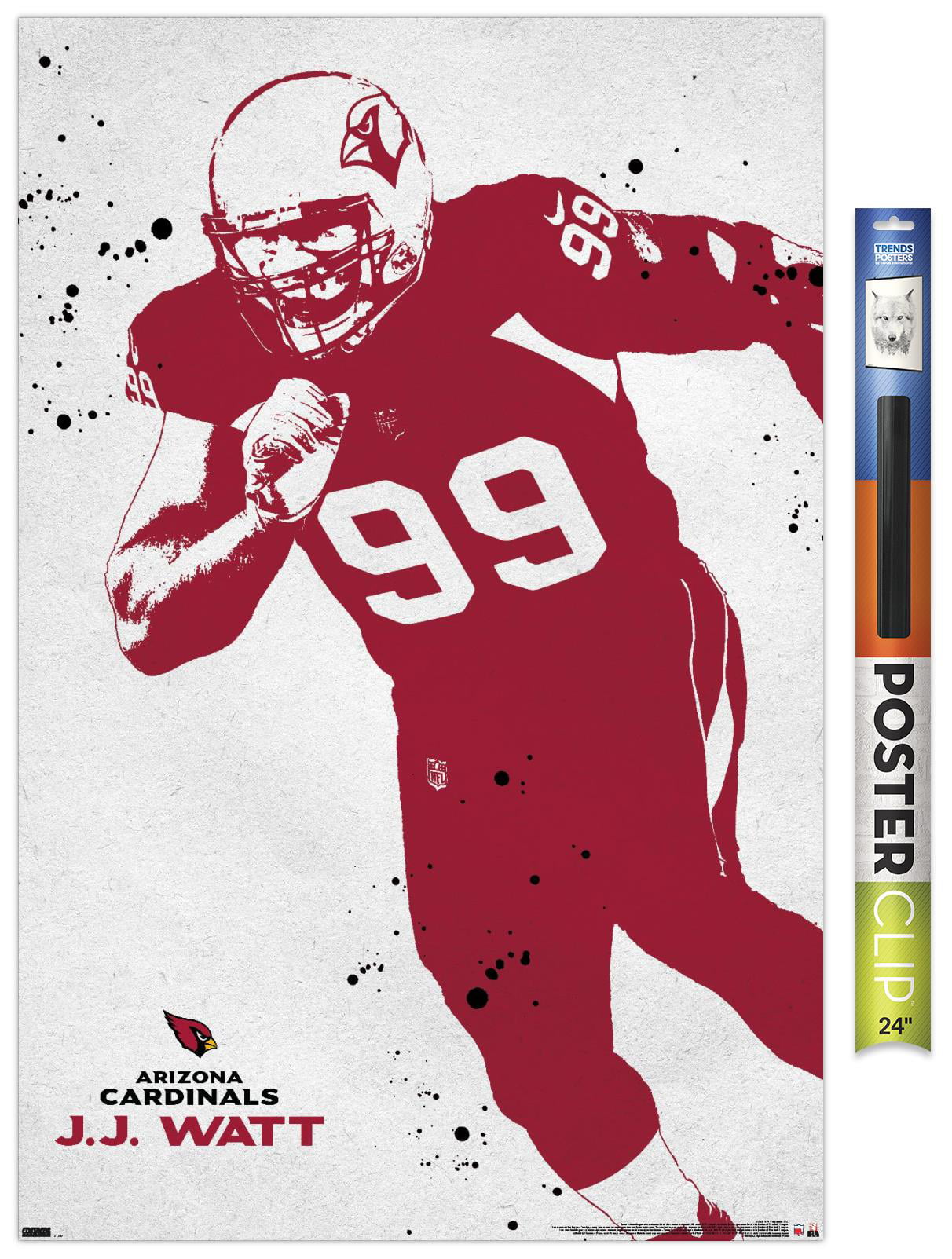 NFL Arizona Cardinals - J.J. Watt 21 Wall Poster, 14.725' x 22.375' 