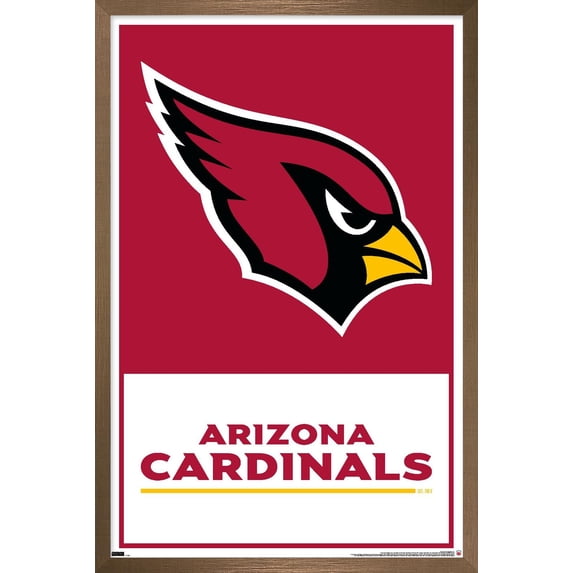 NFL Arizona Cardinals - Logo 21 Wall Poster, 14.725" x 22.375", Framed