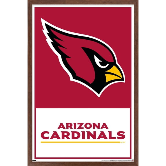 NFL Arizona Cardinals - Logo 21 Wall Poster, 14.725" x 22.375", Framed