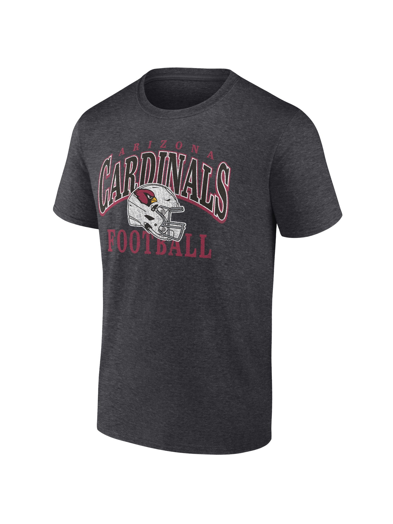 NFL Arizona Cardinals Men's Cotton Charcoal Heather Short Sleeve T-Shirt