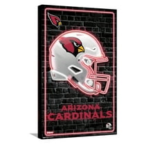 NFL Arizona Cardinals - Neon Helmet 23 Canvas Wall Poster, 14.725" x 22.375"