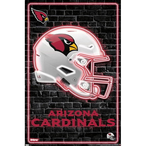 NFL Arizona Cardinals - Neon Helmet 23 Wall Poster, 22.375" x 34"