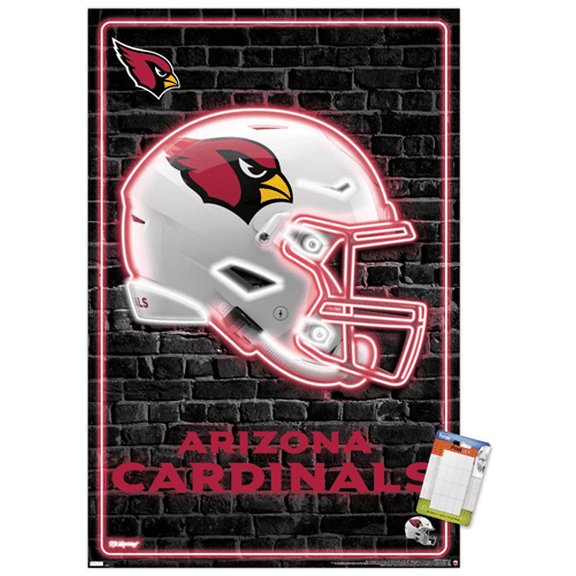 NFL Arizona Cardinals - Neon Helmet 23 Wall Poster, 22.375" x 34"