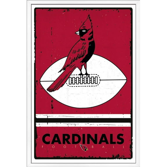 NFL Arizona Cardinals - Retro Logo 15 Wall Poster, 22.375" x 34", Framed