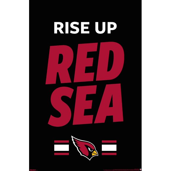 NFL Arizona Cardinals - Rise Up Red Sea 26 Wall Poster, 22.375" x 34"
