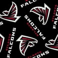 thumbnail image 1 of NFL Atlanta Falcons 58" 100% Polyester Fleece Sports Logo Fabric By the Yard, Black, 1 of 7