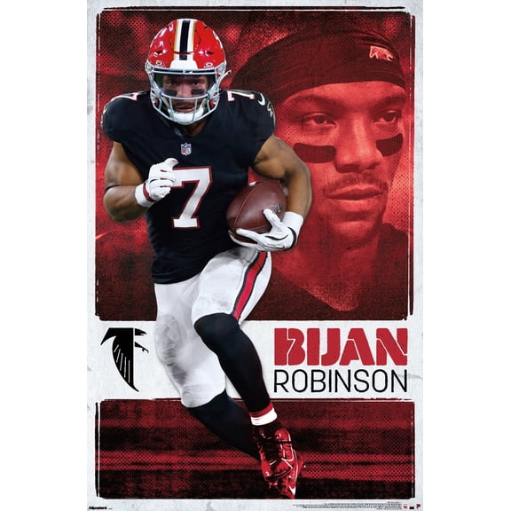 NFL Atlanta Falcons - Bijan Robinson 26 Wall Poster, 22.375" x 34"