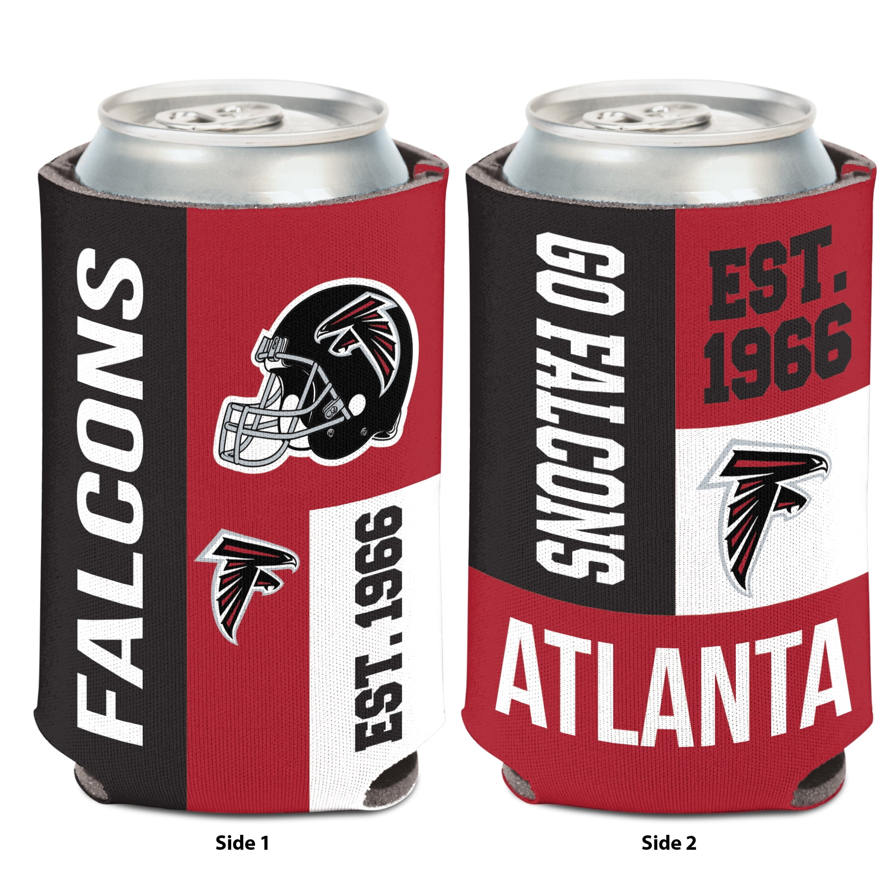 NFL Atlanta Falcons Color Block 12oz Can Cooler, Collapsible