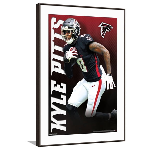NFL Atlanta Falcons - Kyle Pitts 21 Canvas Wall Poster, 22.375" x 34"