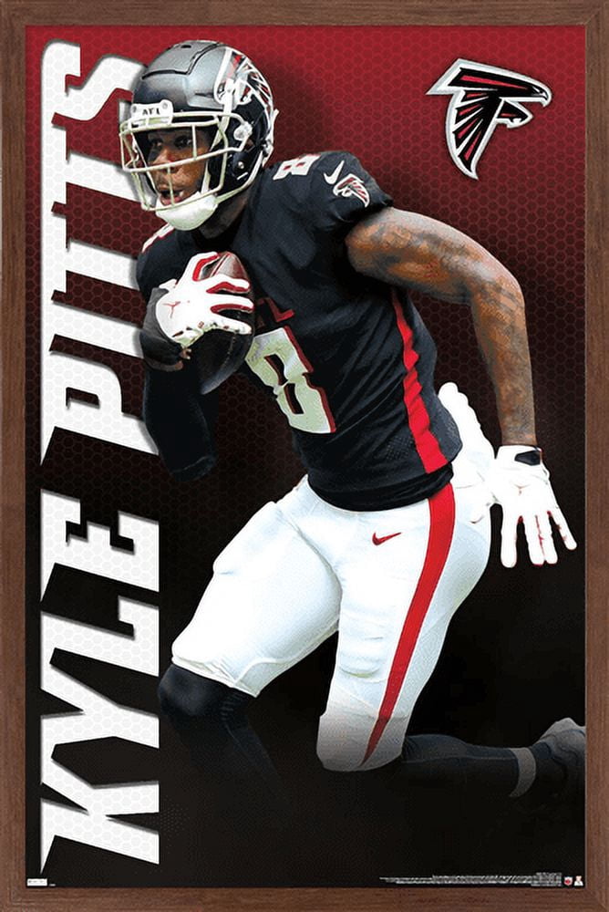 NFL Atlanta Falcons - Kyle Pitts 21 Wall Poster, 14.725" x 22.375", Framed