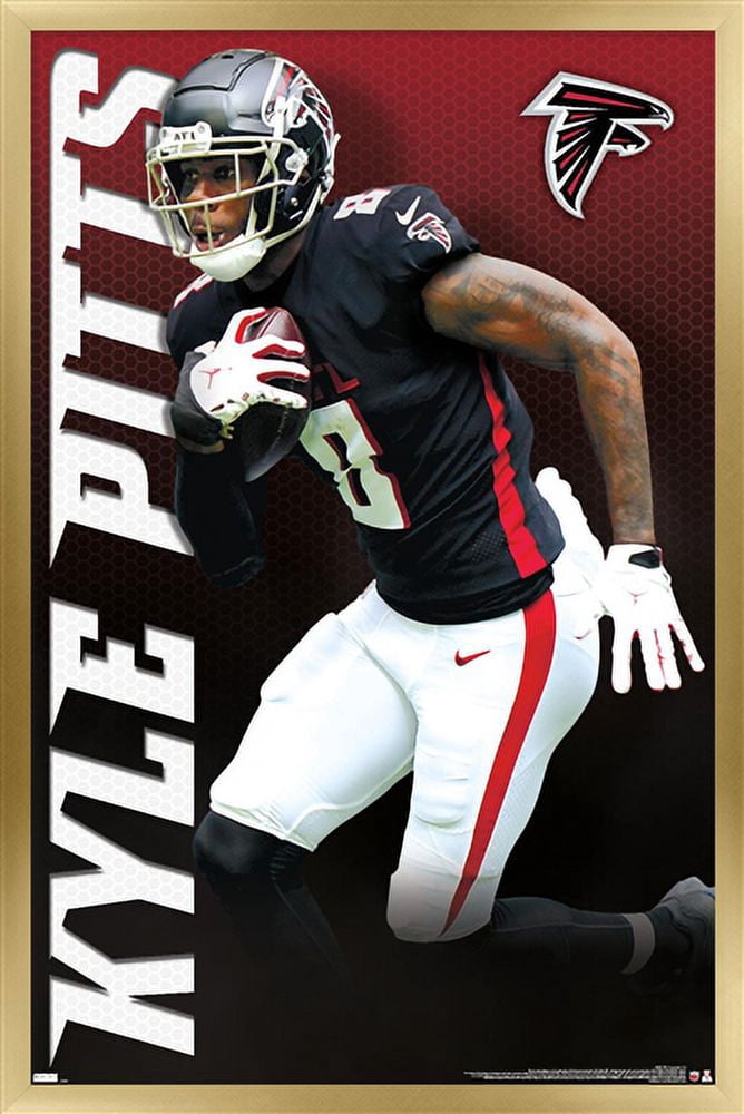 NFL Atlanta Falcons - Kyle Pitts 21 Wall Poster, 14.725" x 22.375", Framed