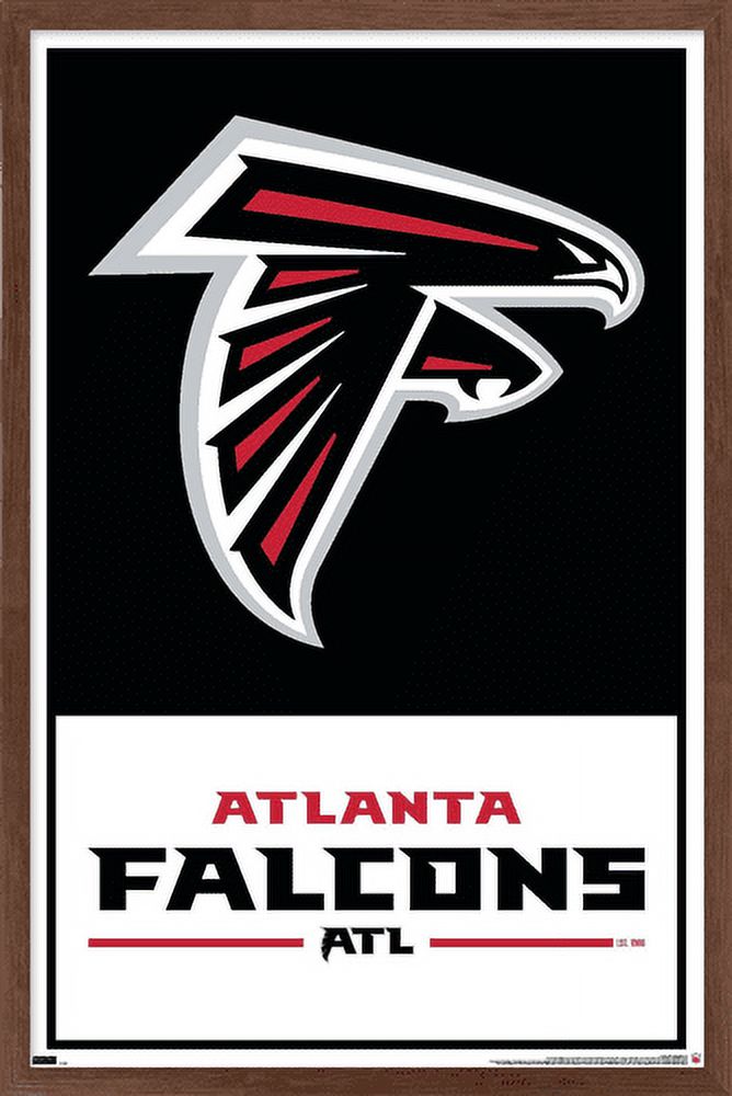 NFL Atlanta Falcons - Logo 21 Wall Poster, 14.725" x 22.375", Framed