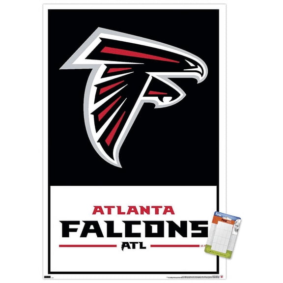NFL Atlanta Falcons - Logo 21 Wall Poster, 22.375" x 34"