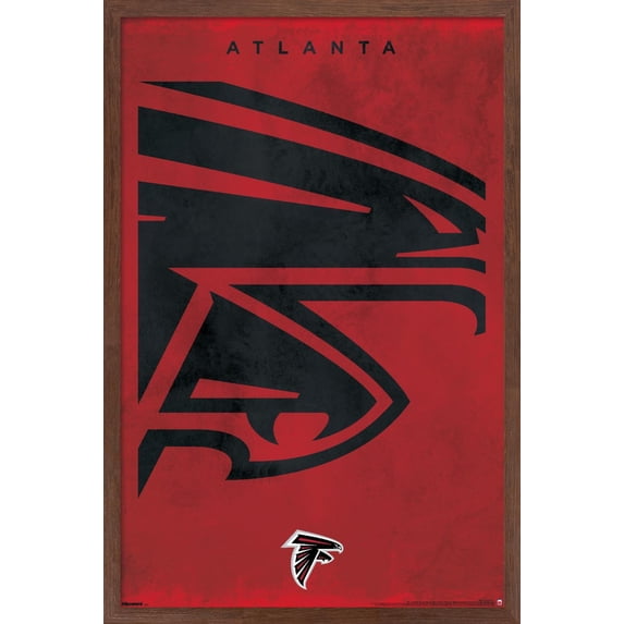 NFL Atlanta Falcons - Logo 25 Wall Poster, 22.375" x 34" Framed