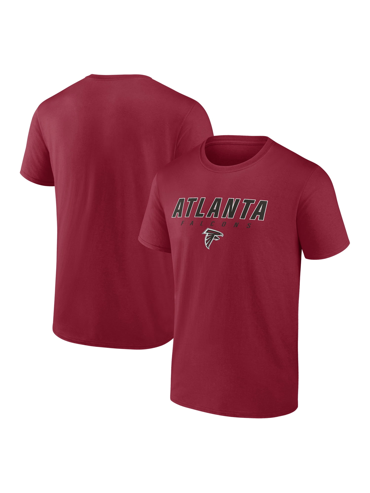 NFL Atlanta Falcons Men's Cotton Red Short Sleeve T-Shirt