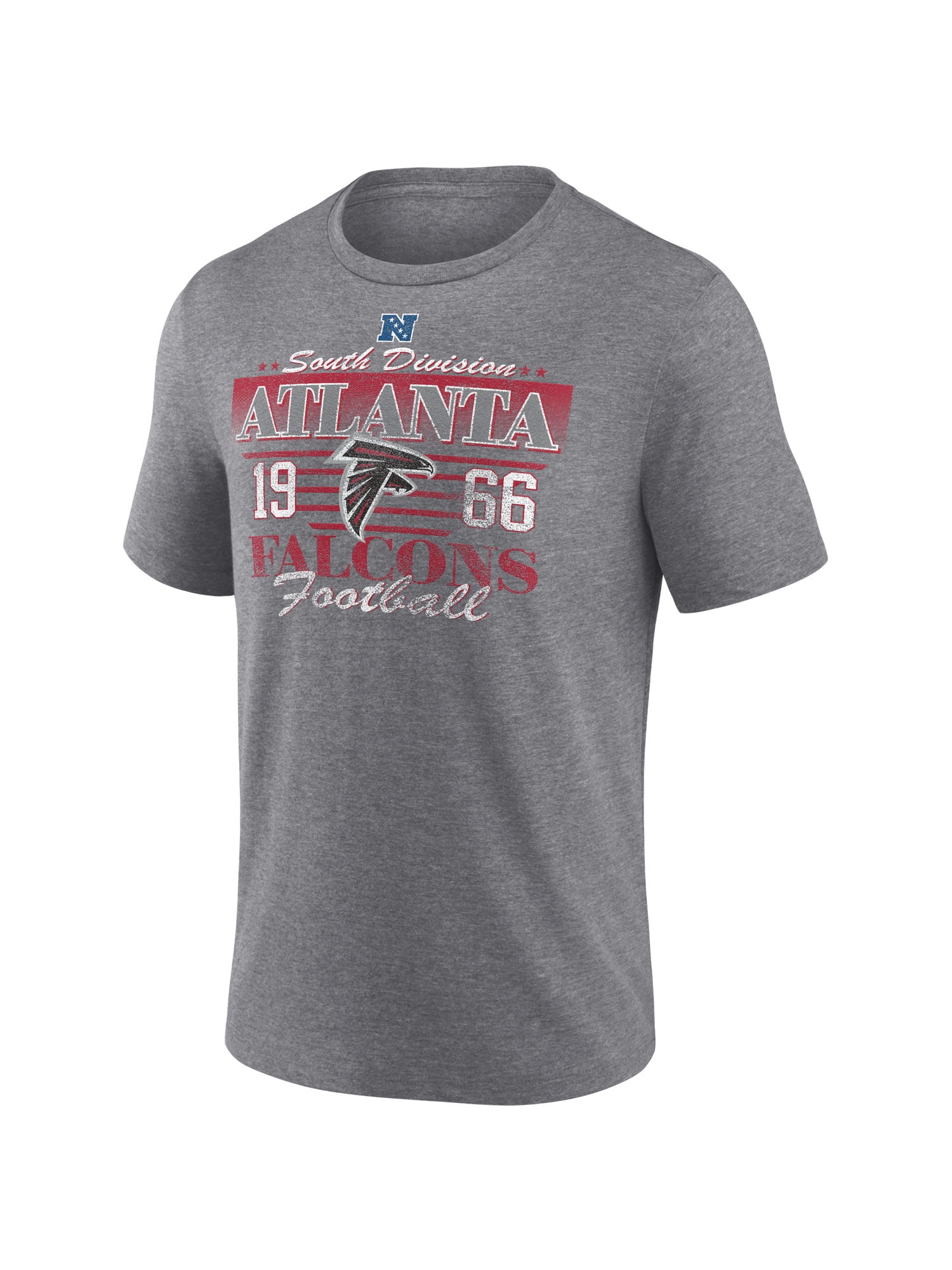 NFL Atlanta Falcons Men's Synthetic Gray Heather Short Sleeve T-Shirt